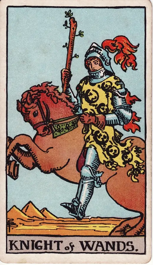 Carta de tarot Cavaleiro de Paus