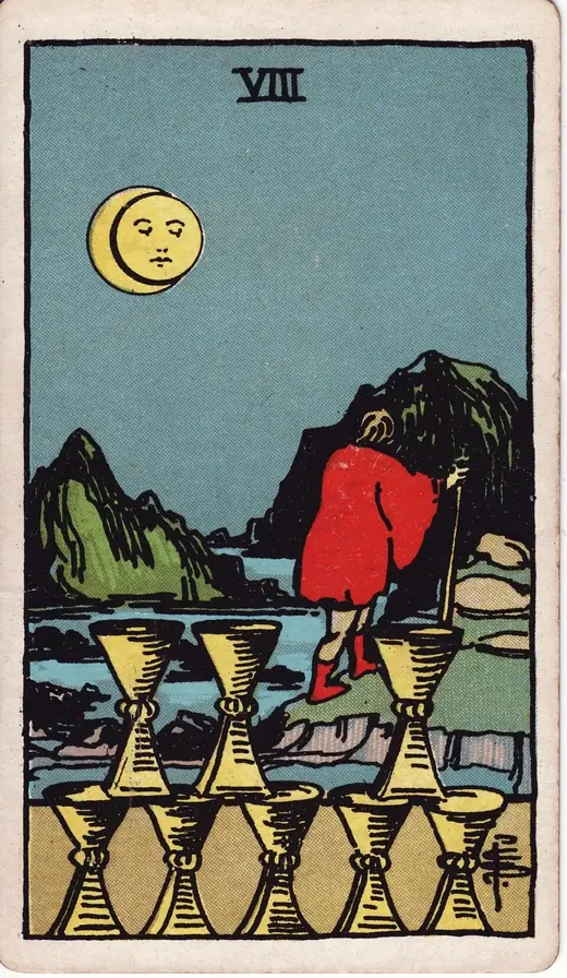 Carta de tarot Oito de Copas