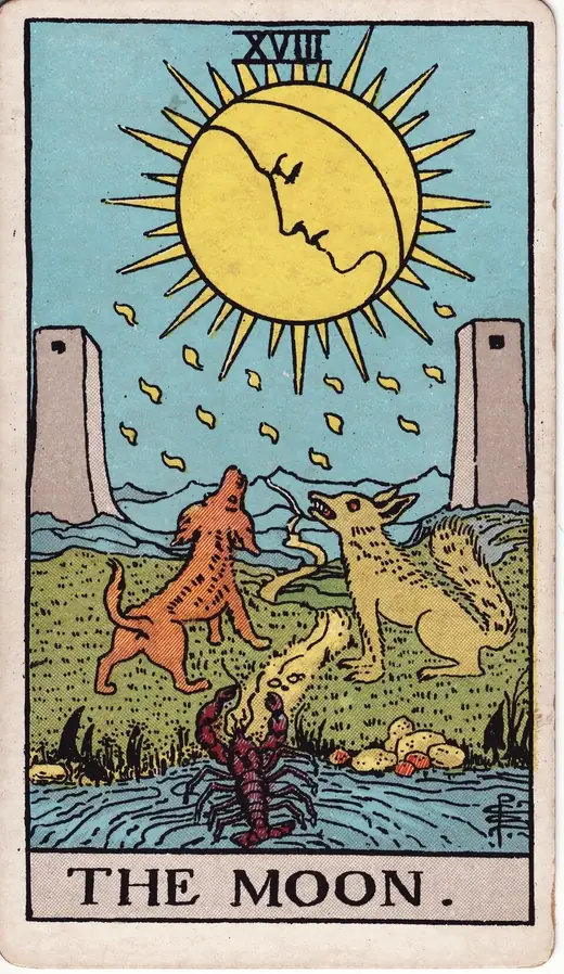 Carta de tarot A Lua
