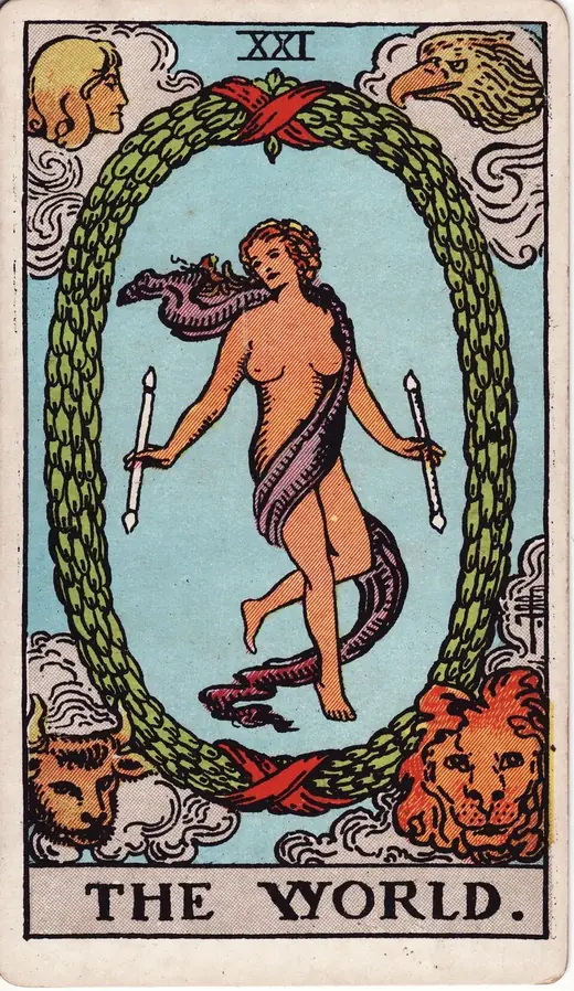 Carta de tarot O Mundo