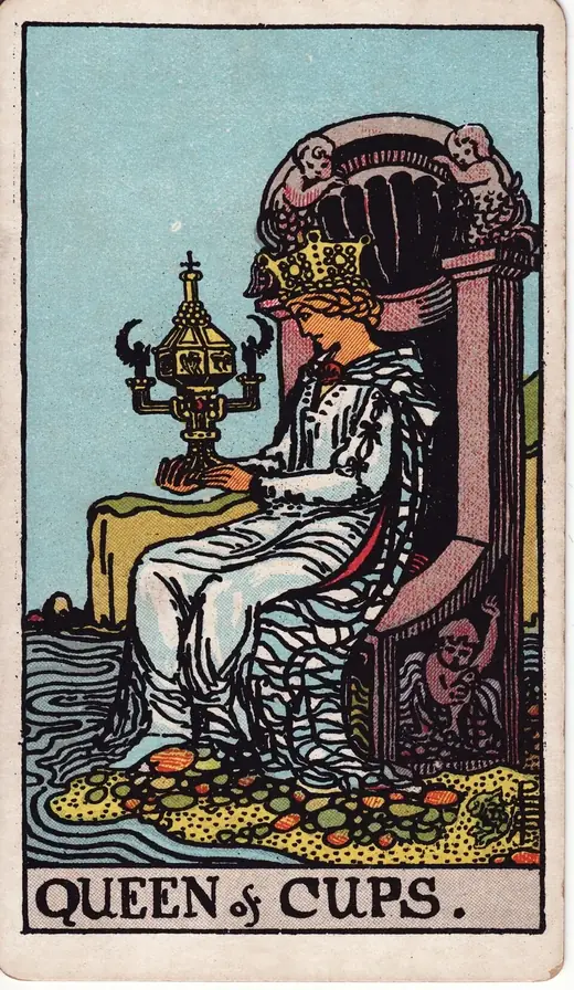 Carta de tarot Rainha de Copas